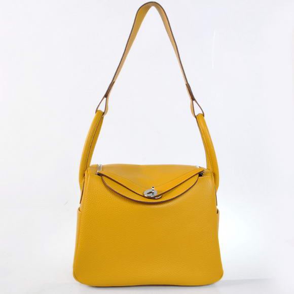 H1057 Hermes Lindy 30CM Havanne Borse 1057 Giallo Pelle Sil